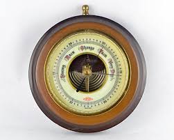 Vintage Barometer ATCO Germany Wood Brass Stormy Rain Change Fair Very Dry - Etsy