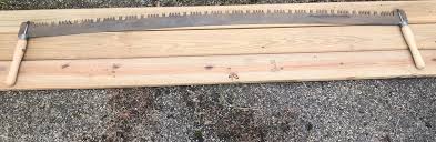 VINTAGE 2 MAN CROSSCUT THIN LOGGING SAW WITH ...