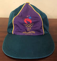 Vintage 1996 Atlanta Olympic Games Purple Green Yellow ...