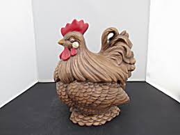 Chicken Cookie Jar Atlantic Mold Vintage Circa 1970s