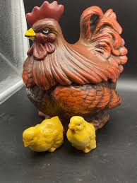 California USA Pottery Lidded Chicken Cookie Jar W/2 Ceramic Chicks - Etsy Ireland