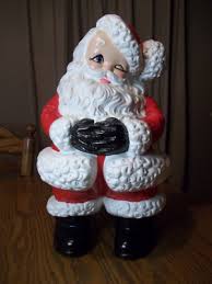 vintage Atlantic Mold co. 1972 ceramic winking Santa Claus ...