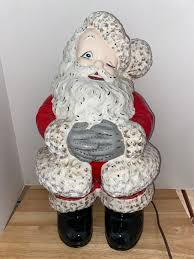 Vintage Ceramic "Winking" Santa Figurine | Mercari