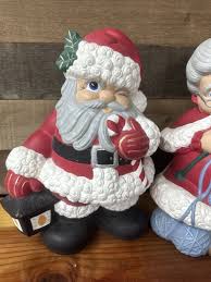 Vintage Winking Santa and Mrs Santa Claus Atlantic Mold ...