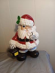 Vintage Glenview Mold 13" Ceramic Hand Painted Santa Claus ...