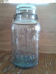 Vintage ATLAS E-Z SEAL, 1/2 Gallon Canning Jar & Lid, Blue | eBay