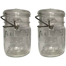 Atlas E-Z Seal' Pint Mason Jars. For Sale at Ruby Lane