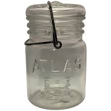 Unusual 'Atlas E-Z Seal' Pint Mason Jar. For Sale at Ruby Lane