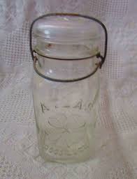 Atlas Good Luck Quart Canning Jar, 4 Leaf Clover, Glass Lid ...