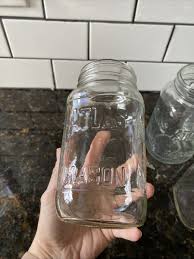 Lot 6 Vintage Atlas Mason Square Glass Quart Measurements Jar 16-B 14-4 10-3 12 | eBay