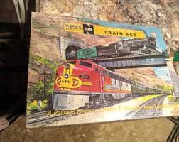Vintage 1970s Tyco HO Scale Electric Train Set Santa Fe ...