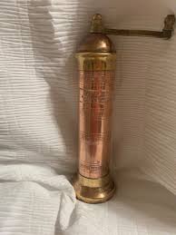 Greek Atlas Copper And Brass Peppermill Grinder In Great ...