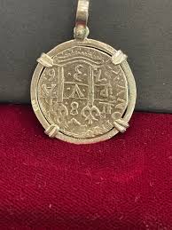 Atocha Silver Coin Pendant Made From Atocha Silver - Etsy
