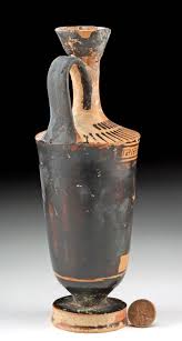 Sold at Auction: Exhibited Attic Red-Figure Lekythos, Maenad ...