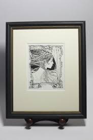 Mermaid - pen and ink by Ed Org – Obsidian Art