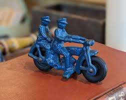 Vintage Hubley Cast Iron PDH Tandem Motorcycle ...