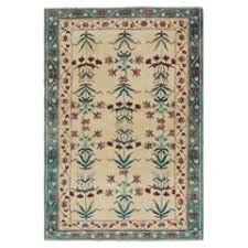 Antique Agra Rug in Blue with Floral Patterns For Sale at 1stDibs