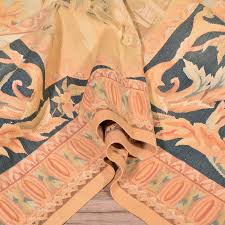 Aubusson Needlepoint Handmade Wool Area Rug (Size 7.0 X 10.0 ...