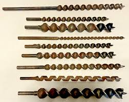 Vintage Job T Pugh Wood Working Carpentry Auger Drill Bits ...