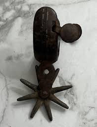 Antique 1900s Engraved One Western Spur Unmarked | eBay
