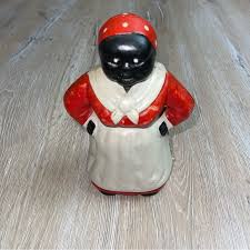 Other | Vintage 7 African American Woman Cast Iron Coin Bank ...