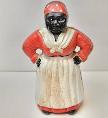 Vintage Cast Iron Aunt Jemima Mammy Coin Bank/ Door Stop ...