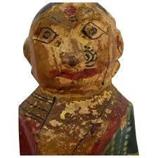 19th Century India Indian Painted Wooden Wedding Bridal ...