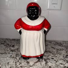 Vintage Americana Cookie Jar Red Dress Lady - Etsy Canada