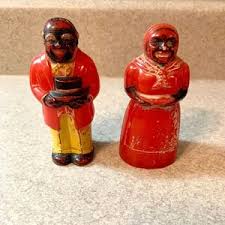 Vintage Hard Plastic Salt and Pepper Shakers 1950's - Etsy