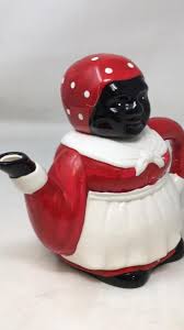 Lot - Black Americana Aunt Jemima Ceramic Teapot
