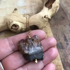 Raw Amethyst Gemstone Necklaces, Metal Beads Necklaces, Statement Necklaces, Brass 22k Gold Plated Necklace, Gifts Jewelry, Gifts for Her - Etsy