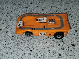 A/FX SLOT CAR ORANGE RACE CAR MISSING TIRE | eBay