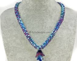 Complete Kit - Kumihimo Legana Rocks 8 Strand Statement Denim Necklace - Etsy UK