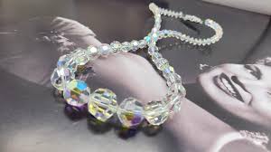 Vintage Aurora Borealis Faceted Glass Necklace: Retro Party Jewelry - Etsy UK