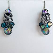 Konplott Earring Waterfalls Green/Lila JE3961 - Christopher Park Gallery