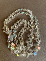 Vintage Crystal 1950s Necklace - Etsy Canada