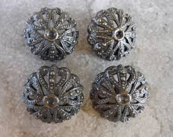 5 Vintage Aged Bronze Round Buttons Size 1 1/8" #181 - Etsy