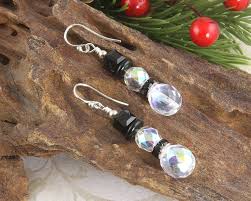 Stunning 2-Inch Swarovski Crystal Drop Snowman Earrings in ...