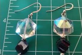 Donna Dressler 925 Set AB and Black Crystals Necklace ...