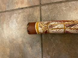 Is this a Yidaki didgeridoo with unique artwork?