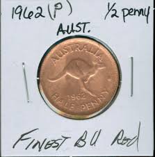 1962 (P) AUSTRALIA HALF PENNY FINEST GRADE GEM BU RED $3.99 SHIPPING TO AU . | eBay
