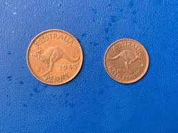 AUSTRALIAN . 1943. PENNY & HALF PENNY-:- IN NICE CIRCULATED CONDITION. | eBay