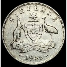 6 pence 1946 - 1948, Australia - uCoin.net