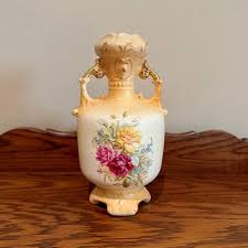 Accents | Antique Austrian Amphora Vase With Delicate Rose ...