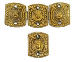 1920s Spiderweb Egyptian Revival Brooch and Belt Buckle Vintage Jewelry With Spiderwebs 4 Piece Set Wedding Pin Gold Color and Rhinestones - Etsy Ireland