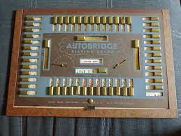 Vintage Autobridge Wood Frame Playing Board and Bridge Game and Sheets | eBay