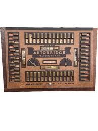Vintage Auto Bridge Playing Board Brass Sliders Made in USA - Etsy