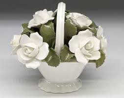 Vintage Aynsley England Fine Bone China Flower Basket ...