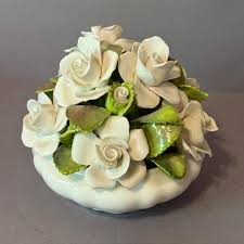 Vintage Coalport Porcelain Flower Figurine Capodimonte Gift ...