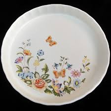 Aynsley Cottage Garden Large Flan Baking Dish 10"